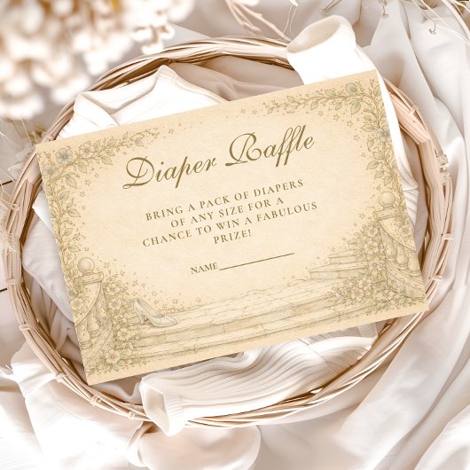 Storybook Fairytale Garden Diapper Raffle Begleitkarte
