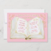 Storybook Fairytale Neues Kapitel Babydusche Einladung (Vorderseite)