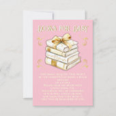 Storybook Fairytale Pink Books for Baby Einladung (Vorderseite)