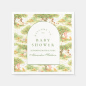 Storybook Farm Animals Baby Shower Serviette (Vorderseite)