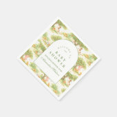 Storybook Farm Animals Baby Shower Serviette (Ecke)