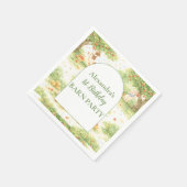 Storybook Farm Animals First Birthday Serviette (Ecke)