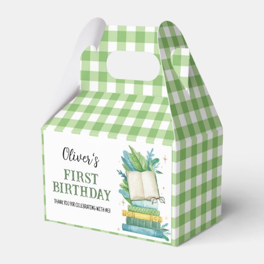 Storybook First Birthday Danke Geschenkschachtel (Vorderseite)