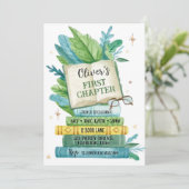 Storybook First Chapter Einladung zum Geburtstag (Stehend Vorderseite)