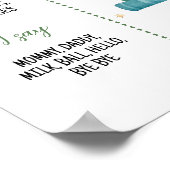 Storybook First Kapitel Geburtstag Meilenstein-Zei Poster (Ecke)