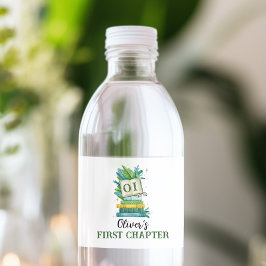 Storybook First Kapitel Geburtstag Wasserflaschenetikett