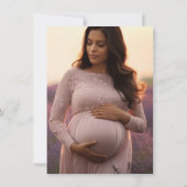 Storybook Floral Ein neues Kapitel beginnt mit Bab Einladung (Rückseite)