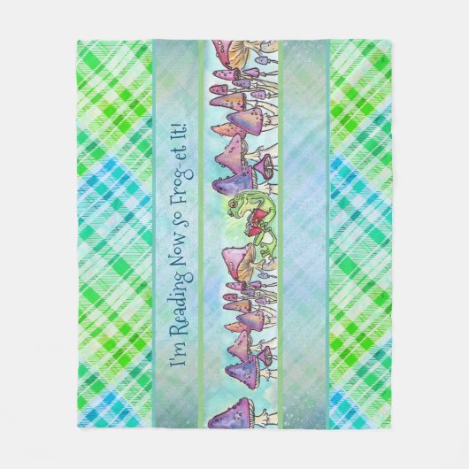 Storybook Frog Fleecedecke (Vorderseite)