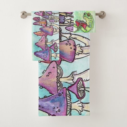 Storybook Frog Reading Badhandtuch Set (Insitu)