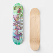 Storybook Frog Skateboard (Vorderseite)