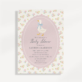 Storybook Garden Goose Baby Shower Invitation Einladung