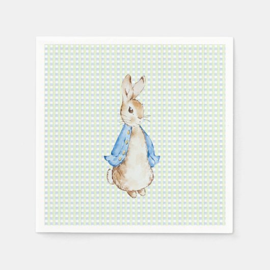 Storybook Garden Hase inspirierte Babyparty Serviette (Vorderseite)