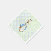 Storybook Garden Hase inspirierte Babyparty Serviette (Ecke)