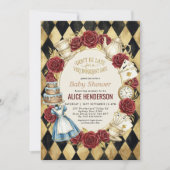 Storybook Garden Tea Party Baby Shower Einladung (Vorderseite)