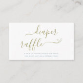 Storybook Gender Neutral Baby Duwer Diaper Raffle Begleitkarte (Vorderseite)