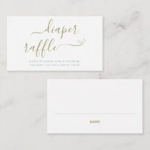 Storybook Gender Neutral Baby Duwer Diaper Raffle