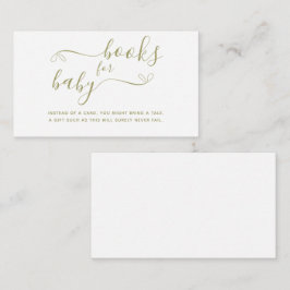 Storybook Gender Neutral Baby Shower Book for Baby Begleitkarte