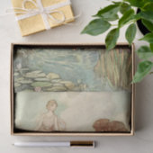 Storybook Lady Bthing Vintag Decoupage Seidenpapier (Geschenk)