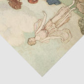 Storybook Lady Bthing Vintag Decoupage Seidenpapier (Ausschnitt)