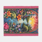 Storybook Landscape 1 Fleecedecke (Vorderseite (Horizontal))