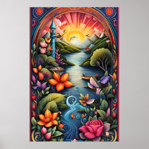 Storybook Landscape 1 Poster