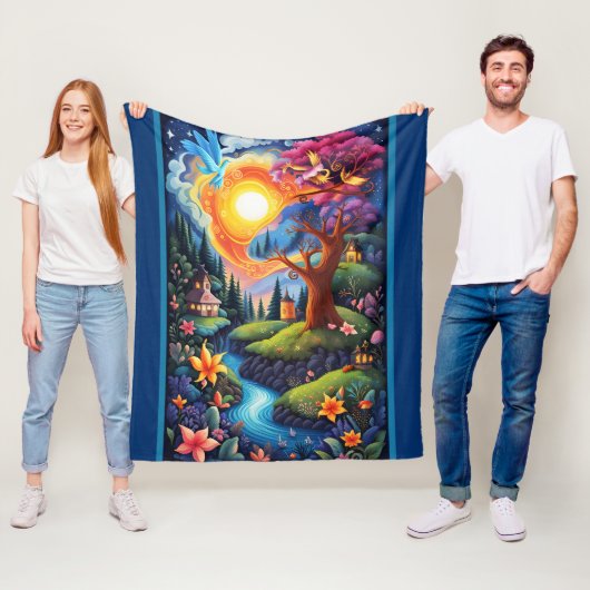 Storybook Landscape 3 Fleecedecke (Beispiel)