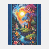 Storybook Landscape 3 Fleecedecke (Vorderseite)