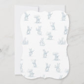 Storybook Little Bunny Peter 1. Geburtstag Einladung (Rückseite)