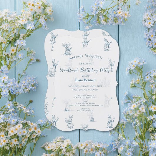 Storybook Little Bunny Peter 1. Geburtstag Einladung