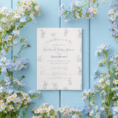 Storybook Little Bunny Peter Baby Shower Einladung