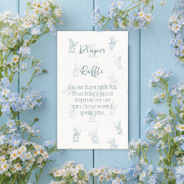 Storybook Little Bunny Peter Diaper Raffle Begleitkarte