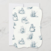 Storybook Little Mouse Baby Shower Einladung (Rückseite)