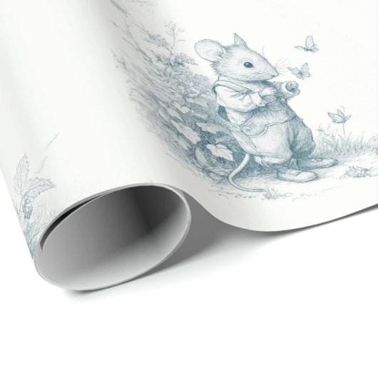 Storybook Little Mouse Geschenkpapier (Rolleneckpunkt)