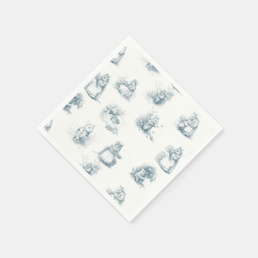 Storybook Little Mouse Serviette (Ecke)