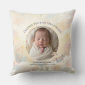Storybook Magic Enchanted Birth Stats Photo Pillow Kissen (Rückseite)