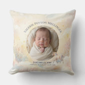 Storybook Magic Enchanted Birth Stats Photo Pillow Kissen (Vorderseite)