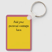 Storybook Mama und Baby Katzen-Sitte Schlüsselanhänger (Rückseite)