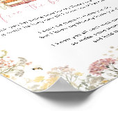 Storybook Message von der Bump-Signatur-Wildblume Poster (Ecke)