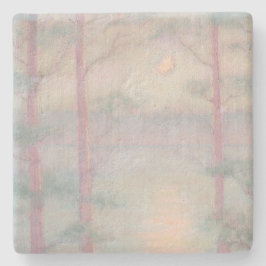 Storybook Moon Kalkstein Steinuntersetzer