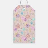 Storybook Moon Star Blume Vielen Dank Baby Shower Geschenkanhänger (Rückseite)