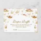 Storybook Mushroom Woodland  Diapper Raffle Begleitkarte (Vorderseite)