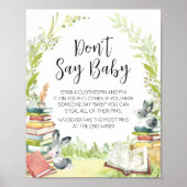 Storybook Neue Kapitel Baby-Dusche Say Baby nicht Poster (Vorne)