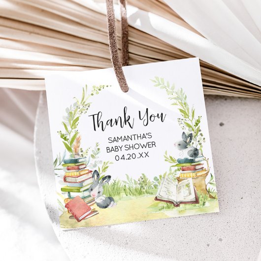 Storybook Neues Kapitel Baby-Dusche Geschenkanhänger