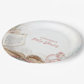 Storybook Neues Kapitel Baby-Dusche Pappteller (Schrägansicht)