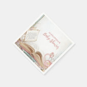 Storybook Neues Kapitel Baby-Dusche Serviette (Ecke)