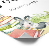 Storybook Neues Kapitel Babydusche Nahrung Poster (Ecke)