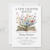 Storybook Neues Kapitel beginnt Babydusche Einladung (Vorderseite)