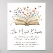 Storybook Neues Kapitel beginnt Spätnachtstaucher Poster (Vorne)