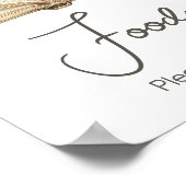 Storybook Neues Kapitel Begins Baby Dusche Nahrung Poster (Ecke)