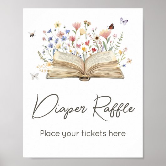 Storybook Neues Kapitel fängt Windeln Raffle an Poster (Vorne)